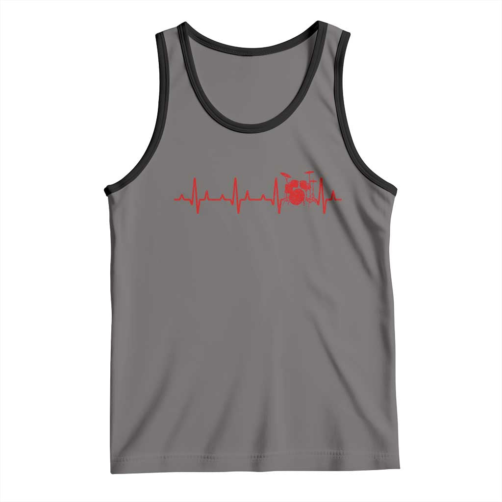 Drums Heartbeat Tank Top Drummer Percussionist - Wonder Print Shop