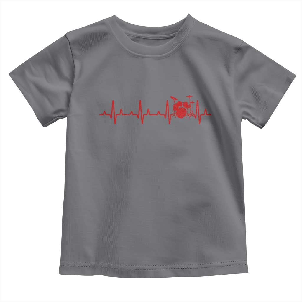 Drums Heartbeat Toddler T Shirt Drummer Percussionist - Wonder Print Shop