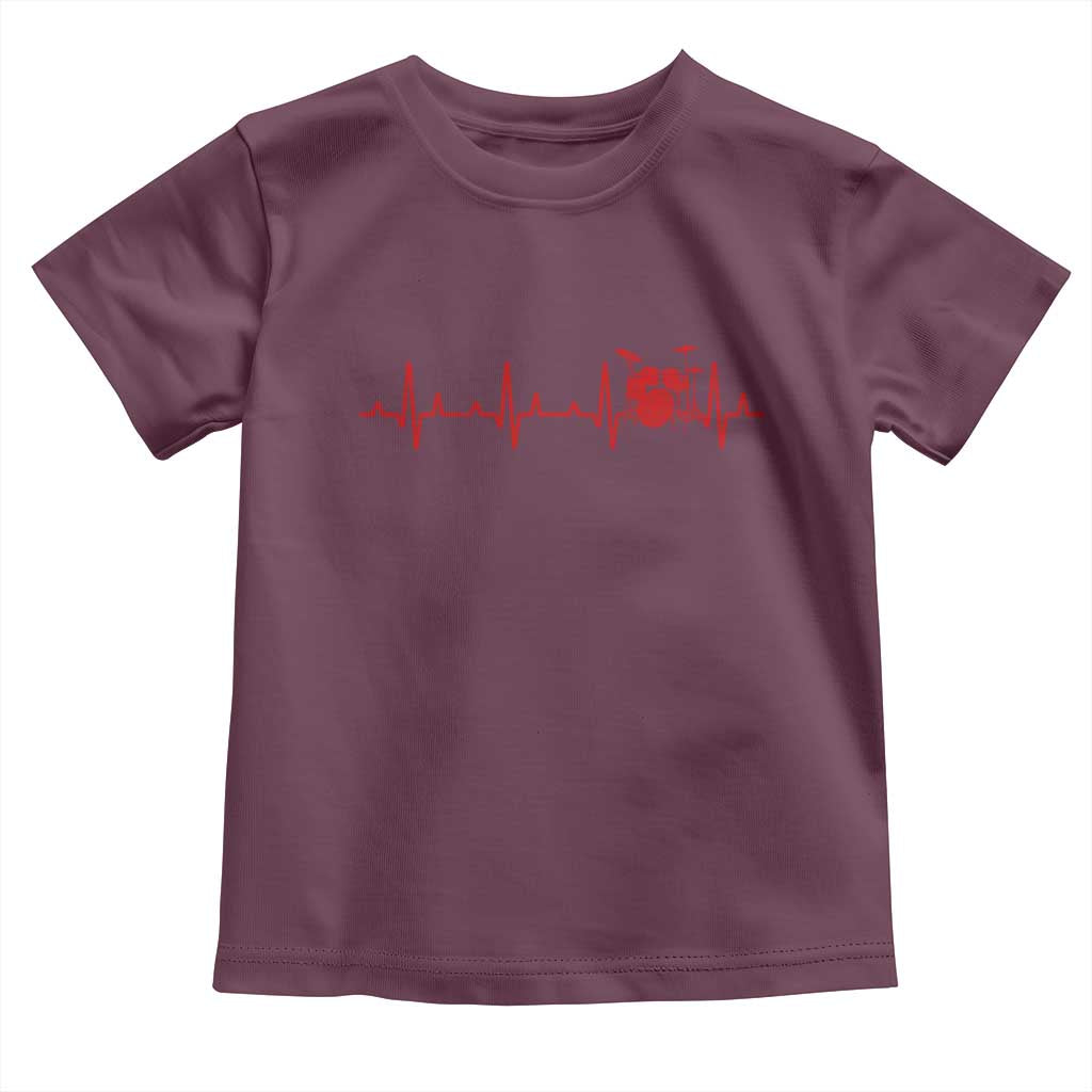 Drums Heartbeat Toddler T Shirt Drummer Percussionist - Wonder Print Shop