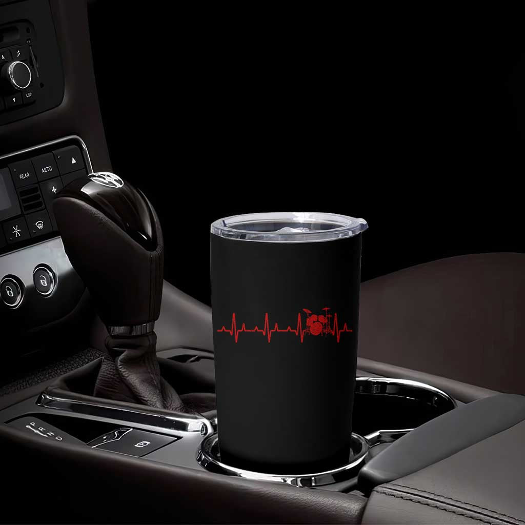 Drums Heartbeat Tumbler Cup Drummer Percussionist - Wonder Print Shop
