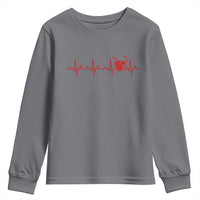 Drums Heartbeat Youth Sweatshirt Drummer Percussionist - Wonder Print Shop