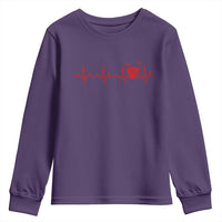Drums Heartbeat Youth Sweatshirt Drummer Percussionist - Wonder Print Shop