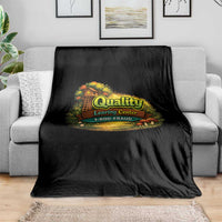 Quality Learing Center Throw Blanket Funny Childcare Day Care