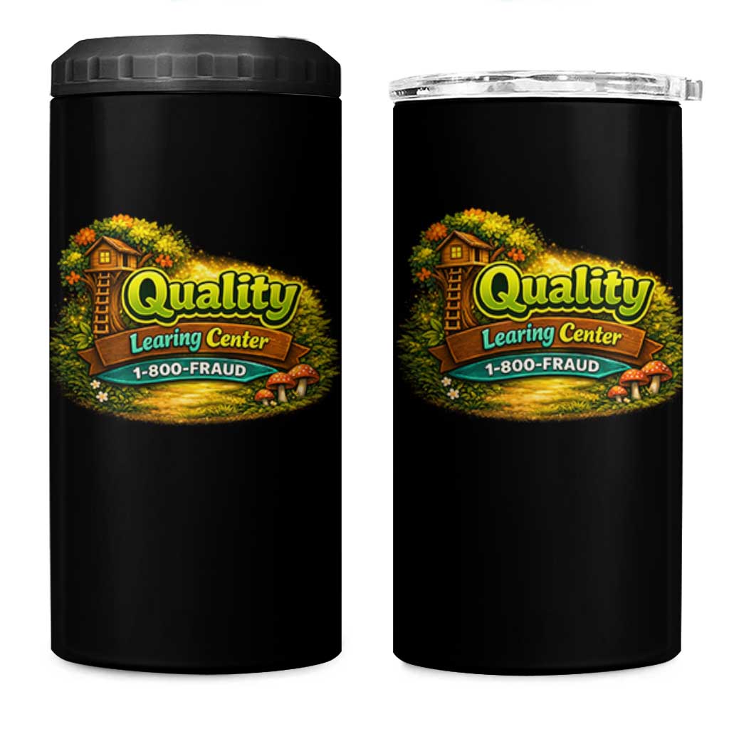 Quality Learing Center 4 in 1 Can Cooler Tumbler Funny Childcare Day Care