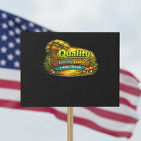 Quality Learing Center Protest Sign Funny Childcare Day Care