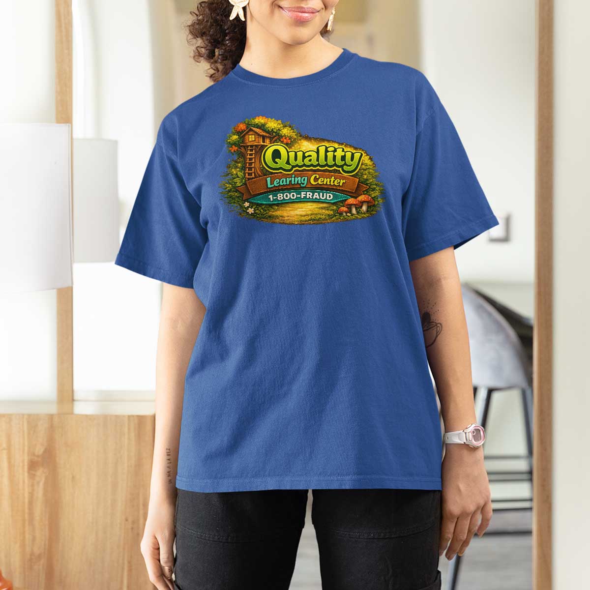 Quality Learing Center T Shirt For Women Funny Childcare Day Care