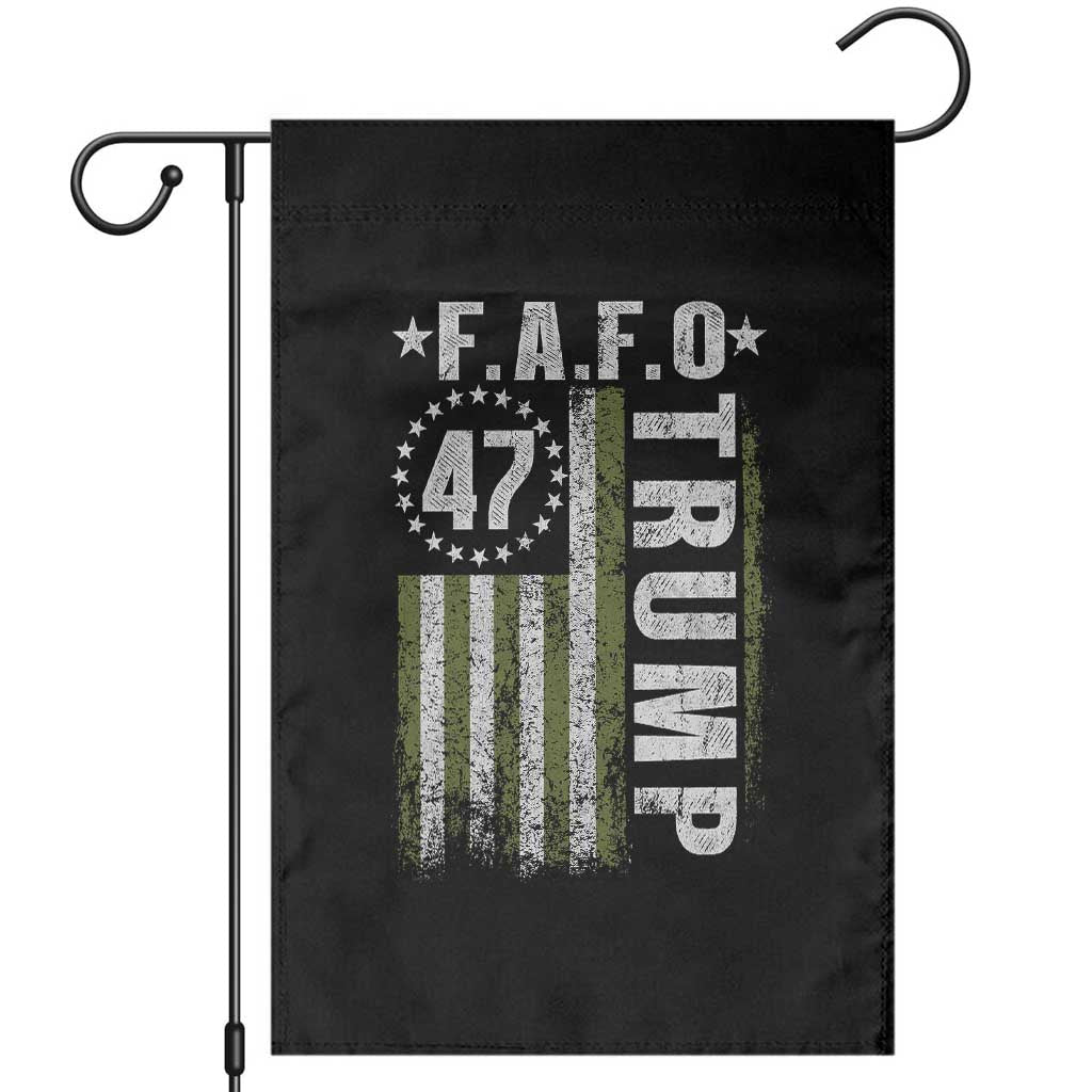 Funny Fafo Garden Flag President 47 FDT American Flag