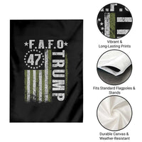 Funny Fafo Garden Flag President 47 FDT American Flag