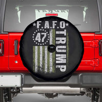 Funny Fafo Spare Tire Cover President 47 FDT American Flag