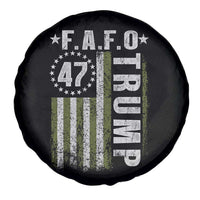 Funny Fafo Spare Tire Cover President 47 FDT American Flag