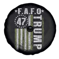 Funny Fafo Spare Tire Cover President 47 FDT American Flag