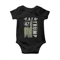 Funny Fafo Baby Onesie President 47 FDT American Flag