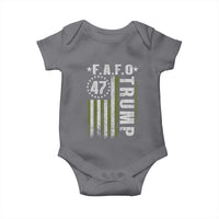 Funny Fafo Baby Onesie President 47 FDT American Flag