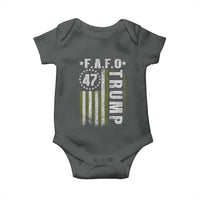 Funny Fafo Baby Onesie President 47 FDT American Flag