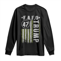 Funny Fafo Long Sleeve Shirt President 47 FDT American Flag