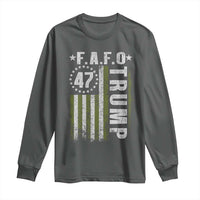 Funny Fafo Long Sleeve Shirt President 47 FDT American Flag