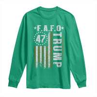 Funny Fafo Long Sleeve Shirt President 47 FDT American Flag