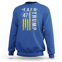Funny Fafo Sweatshirt President 47 FDT American Flag