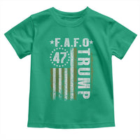 Funny Fafo Toddler T Shirt President 47 FDT American Flag