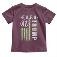 Funny Fafo Toddler T Shirt President 47 FDT American Flag