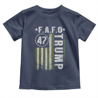 Funny Fafo Toddler T Shirt President 47 FDT American Flag