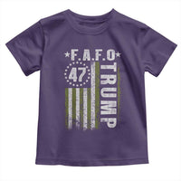Funny Fafo Toddler T Shirt President 47 FDT American Flag
