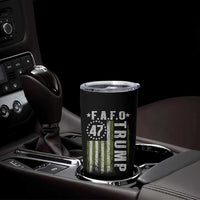 Funny Fafo Tumbler Cup President 47 FDT American Flag