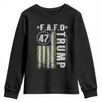 Funny Fafo Youth Sweatshirt President 47 FDT American Flag