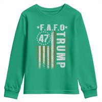 Funny Fafo Youth Sweatshirt President 47 FDT American Flag