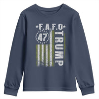 Funny Fafo Youth Sweatshirt President 47 FDT American Flag