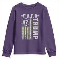 Funny Fafo Youth Sweatshirt President 47 FDT American Flag