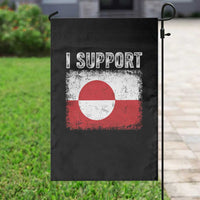 I Support Greenland Garden Flag Grunge Flag