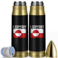 I Support Greenland Bullet Tumbler Grunge Flag