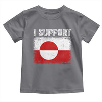 I Support Greenland Toddler T Shirt Grunge Flag
