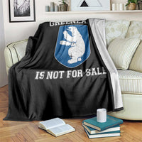 Greenland Is Not For Sale Throw Blanket Polar Bear Vintage Political Protest
