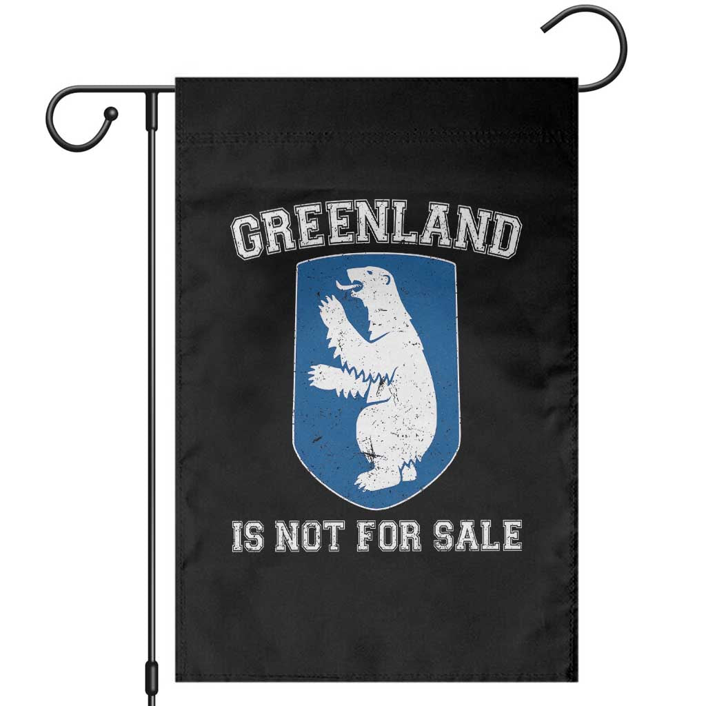 Greenland Is Not For Sale Garden Flag Polar Bear Vintage Political Protest