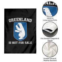 Greenland Is Not For Sale Garden Flag Polar Bear Vintage Political Protest