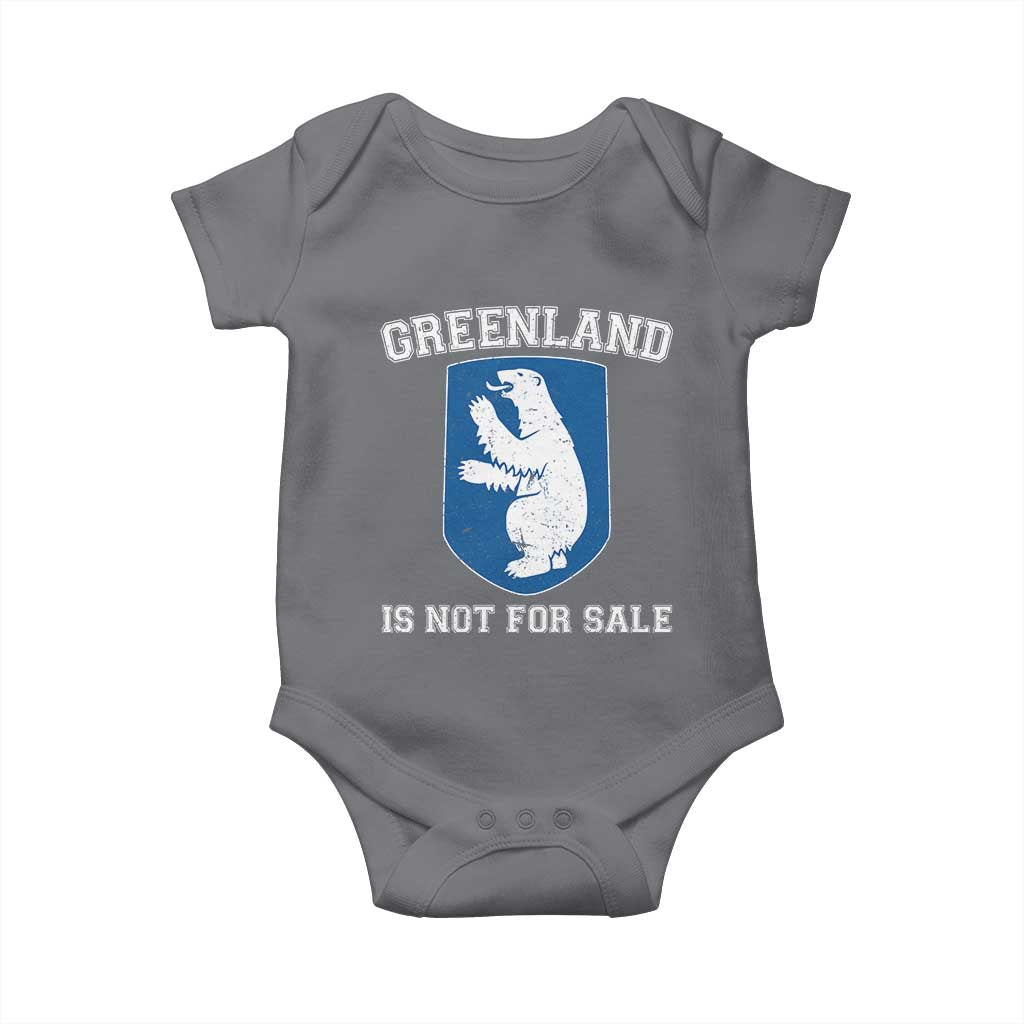Greenland Is Not For Sale Baby Onesie Polar Bear Vintage Political Protest