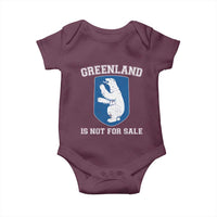 Greenland Is Not For Sale Baby Onesie Polar Bear Vintage Political Protest