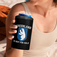 Greenland Is Not For Sale 4 in 1 Can Cooler Tumbler Polar Bear Vintage Political Protest