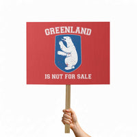 Greenland Is Not For Sale Protest Sign Polar Bear Vintage Political Protest