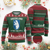 Greenland Is Not For Sale Ugly Christmas Sweater Polar Bear Vintage Political Protest