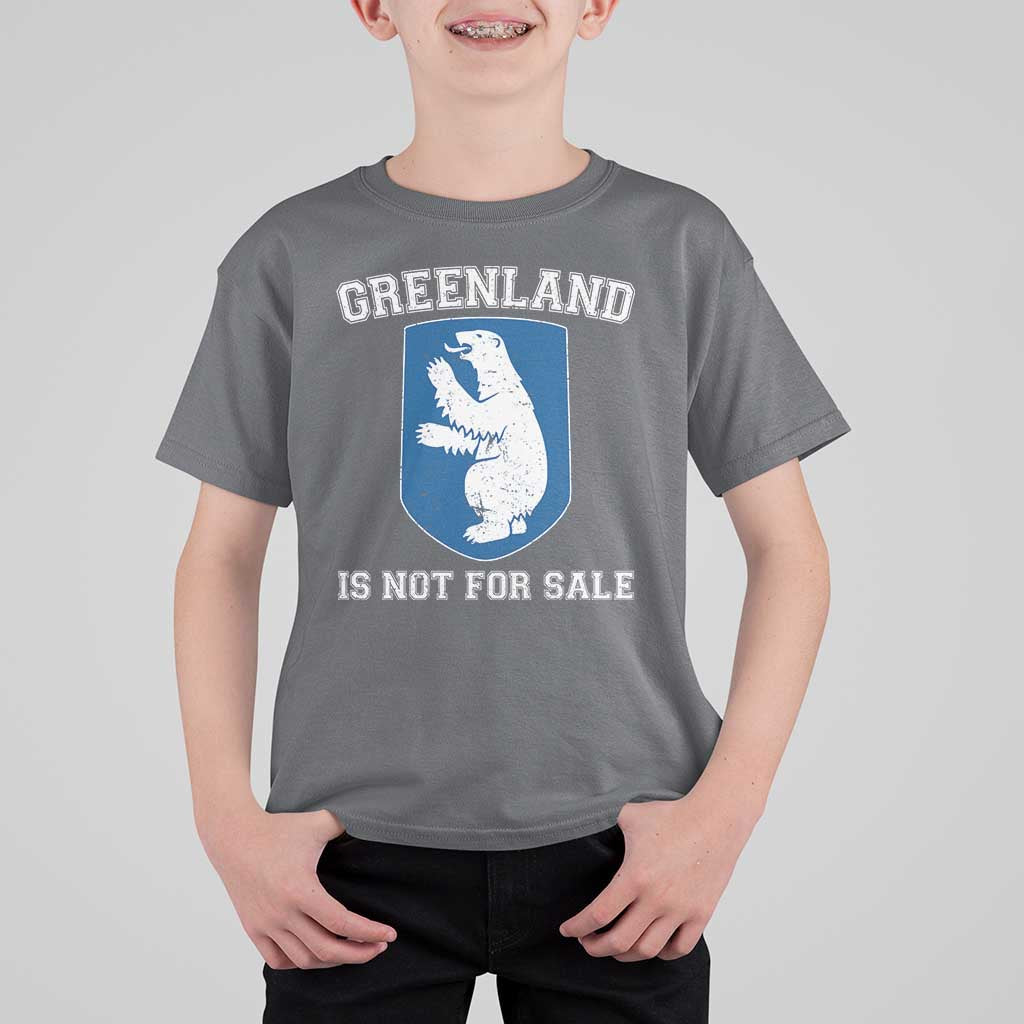 Greenland Is Not For Sale T Shirt For Kid Polar Bear Vintage Political Protest