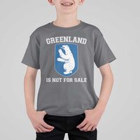 Greenland Is Not For Sale T Shirt For Kid Polar Bear Vintage Political Protest