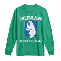 Greenland Is Not For Sale Long Sleeve Shirt Polar Bear Vintage Political Protest