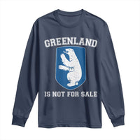 Greenland Is Not For Sale Long Sleeve Shirt Polar Bear Vintage Political Protest