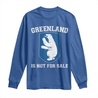Greenland Is Not For Sale Long Sleeve Shirt Polar Bear Vintage Political Protest