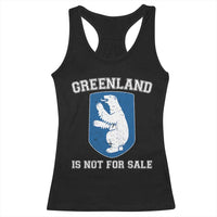 Greenland Is Not For Sale Racerback Tank Top Polar Bear Vintage Political Protest