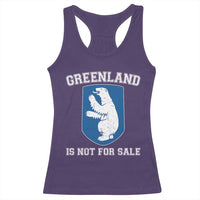 Greenland Is Not For Sale Racerback Tank Top Polar Bear Vintage Political Protest