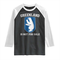 Greenland Is Not For Sale Raglan Shirt Polar Bear Vintage Political Protest